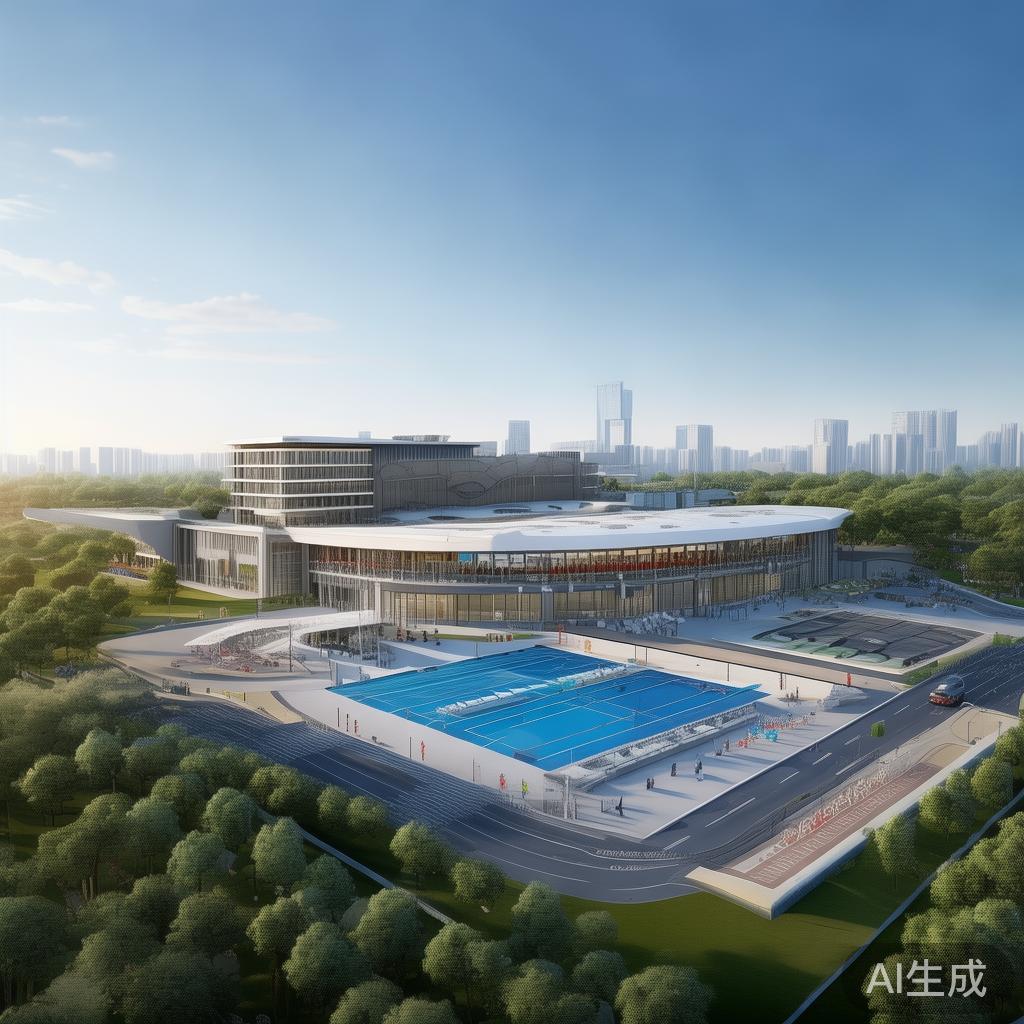 博智体育综合馆位于城市核心区域，交通便利，环境优美